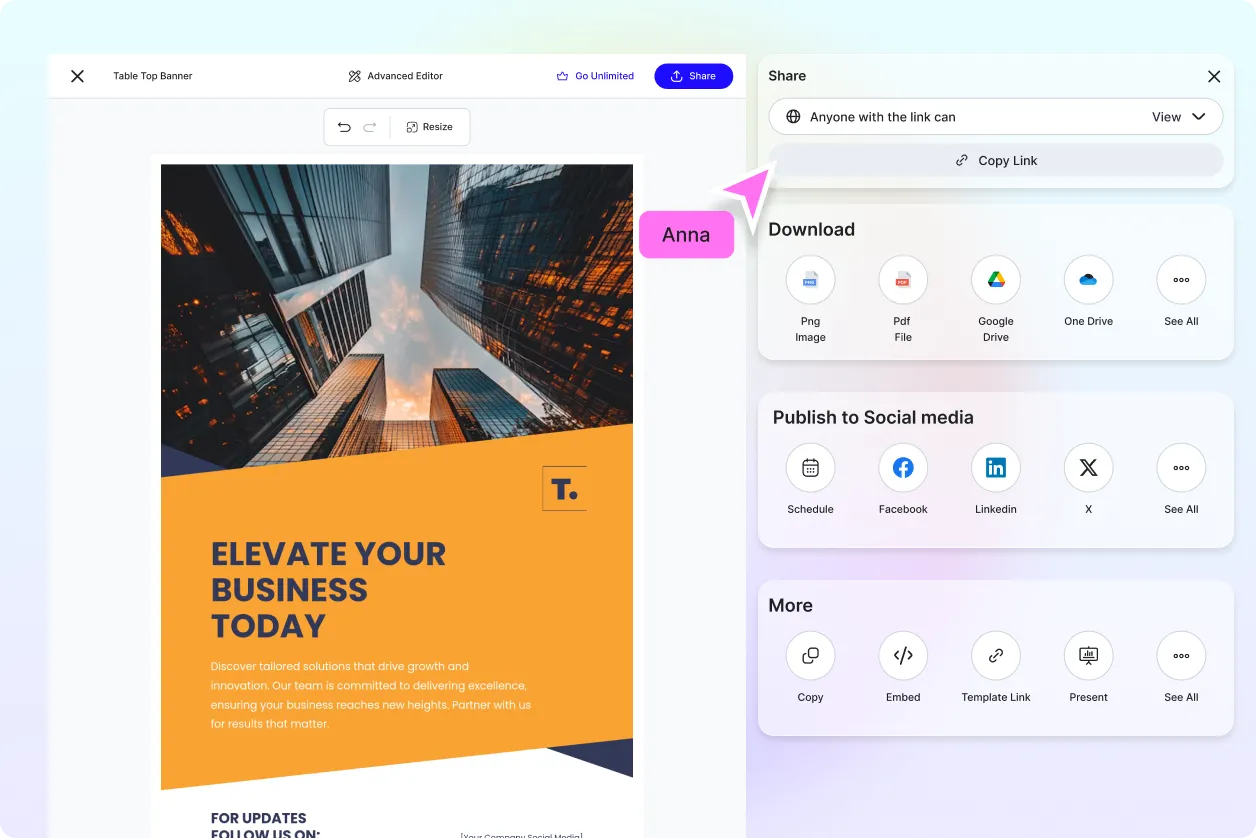 Free AI Table Top Banner Generator, Free Table Top Banner Maker Online
