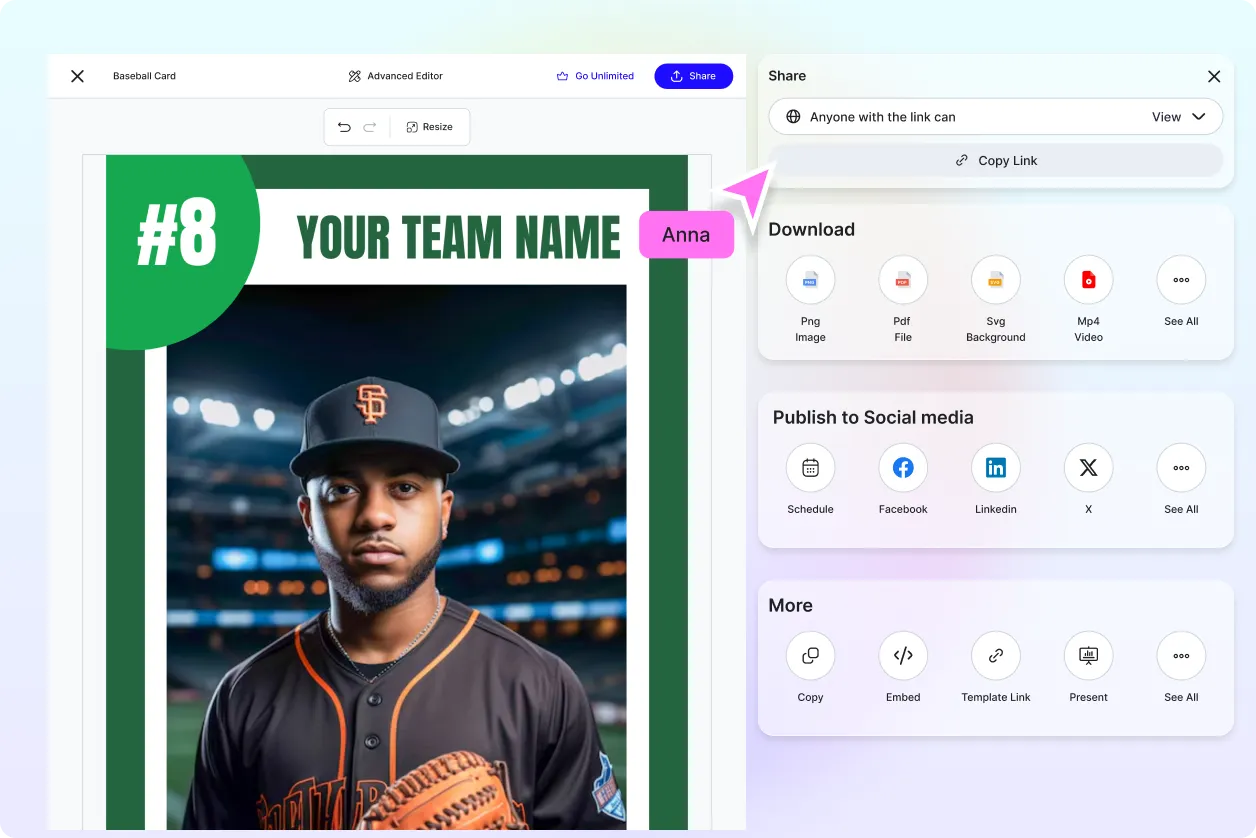 Free AI Baseball Card Generator, Free AI Baseball Card Maker Online