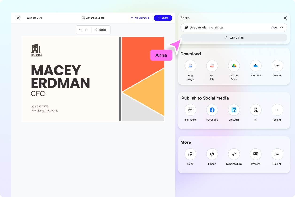 Free AI Business Card Generator, Free Business Card Maker Online