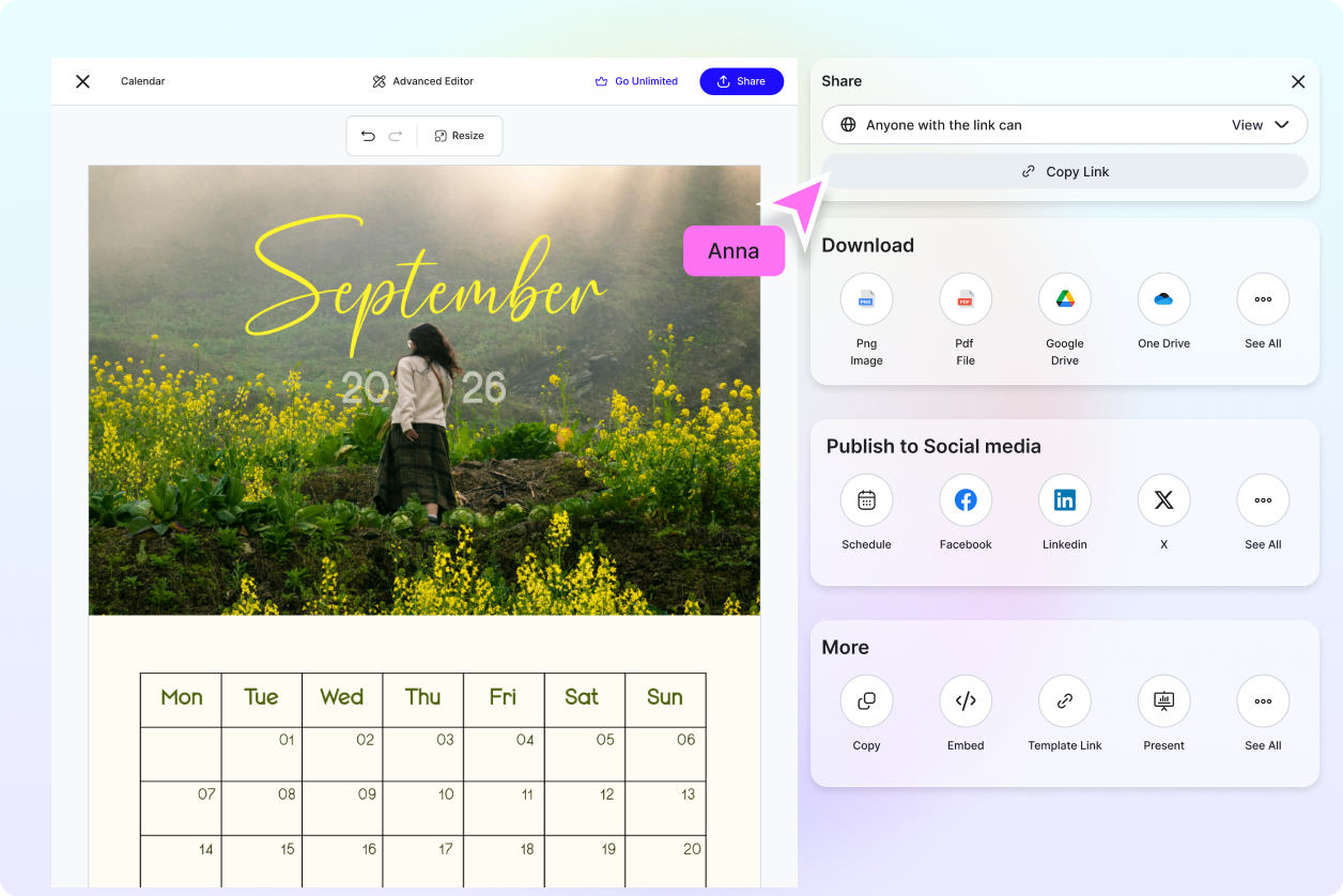 Free AI Calendar Generator, Free AI Calendar Maker