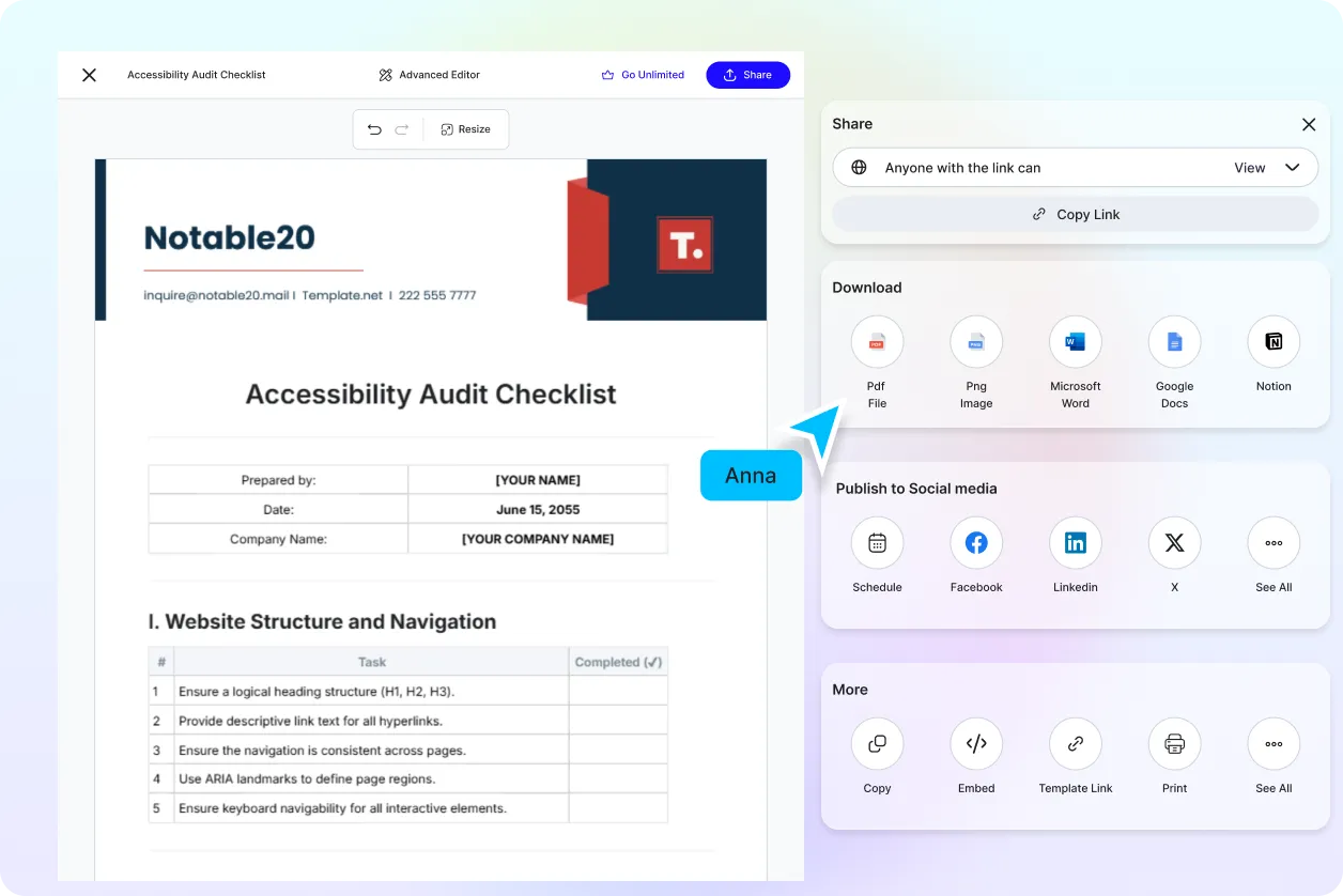 Free AI Audit Checklist Generator, Free Audit Checklist Maker Online
