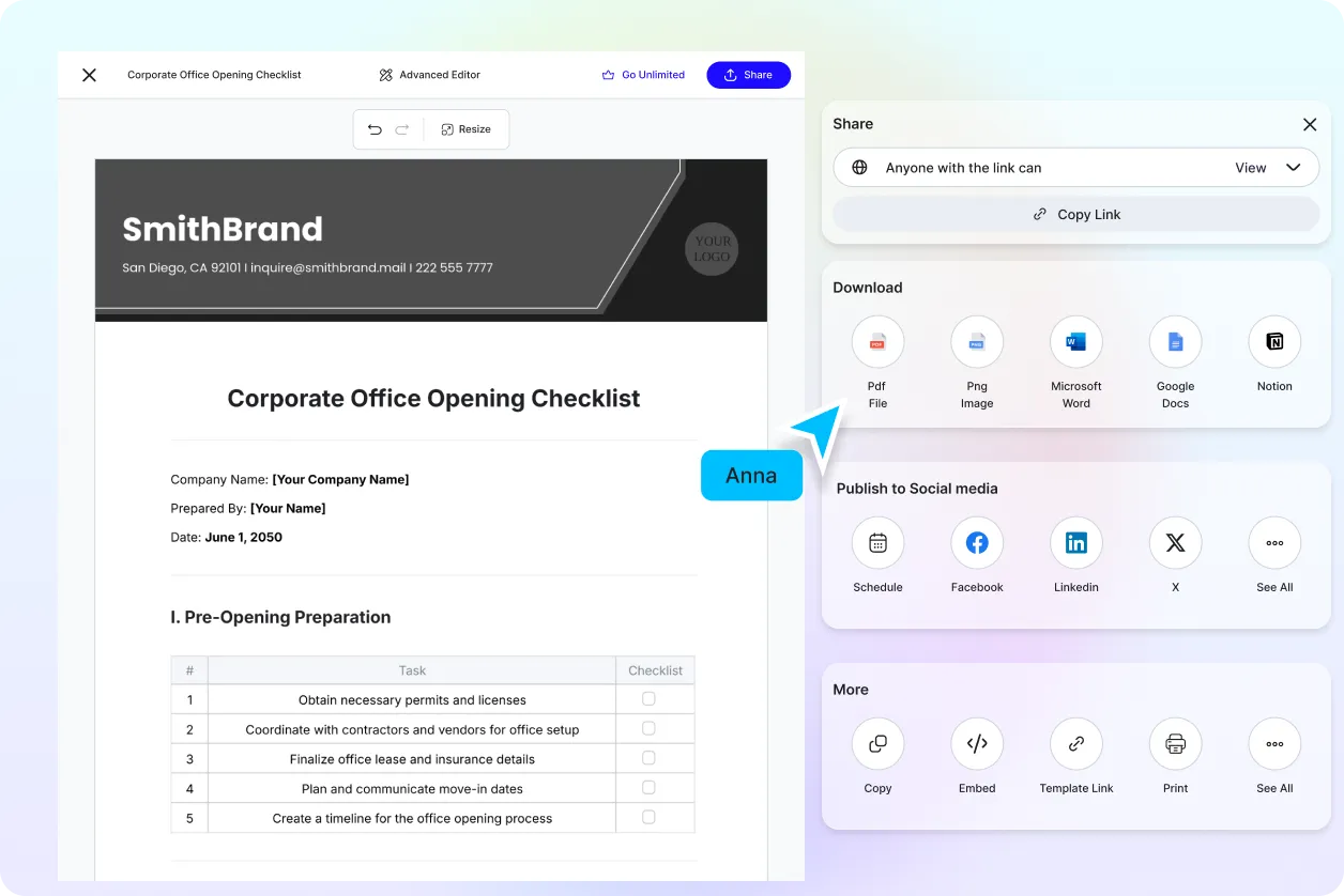  Free AI Opening Checklist Generator, Free Opening Checklist Maker Online