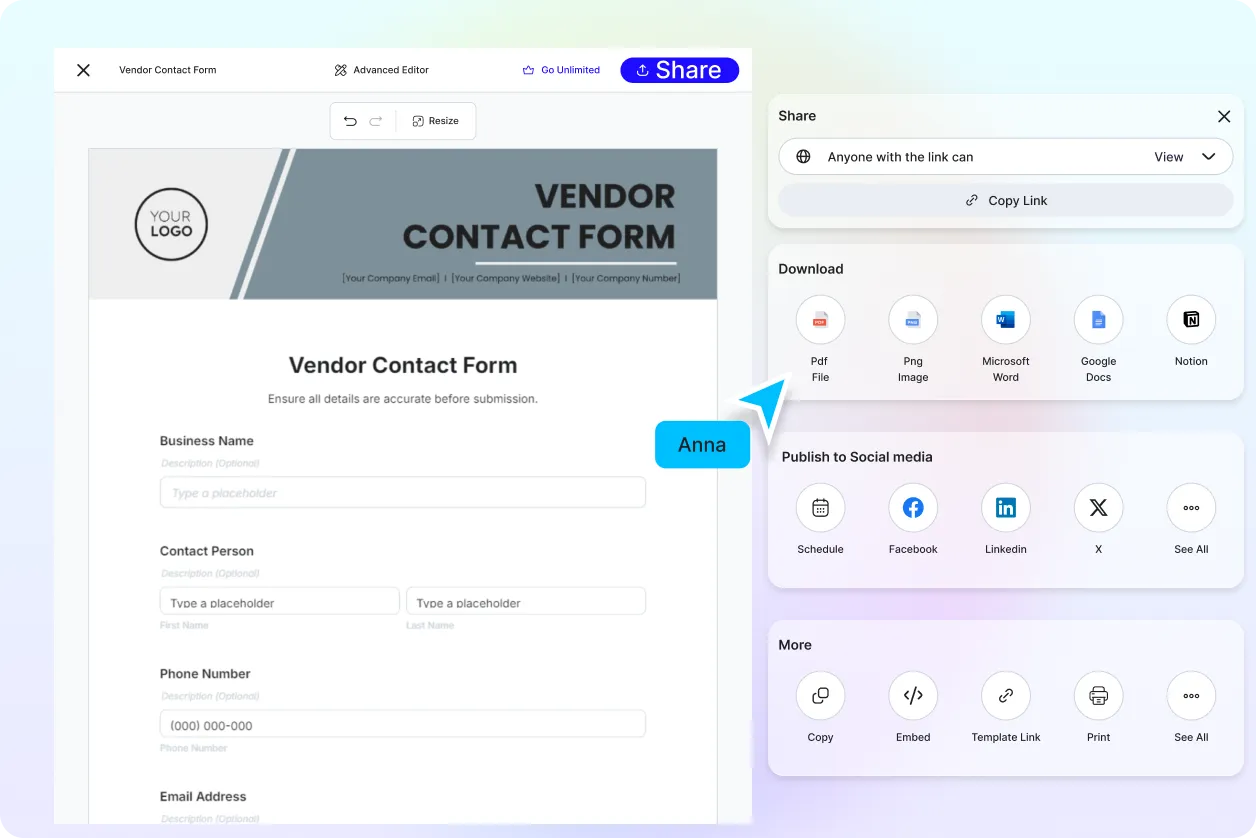 Free AI Contact Form Generator, Free Contact Form Maker Online