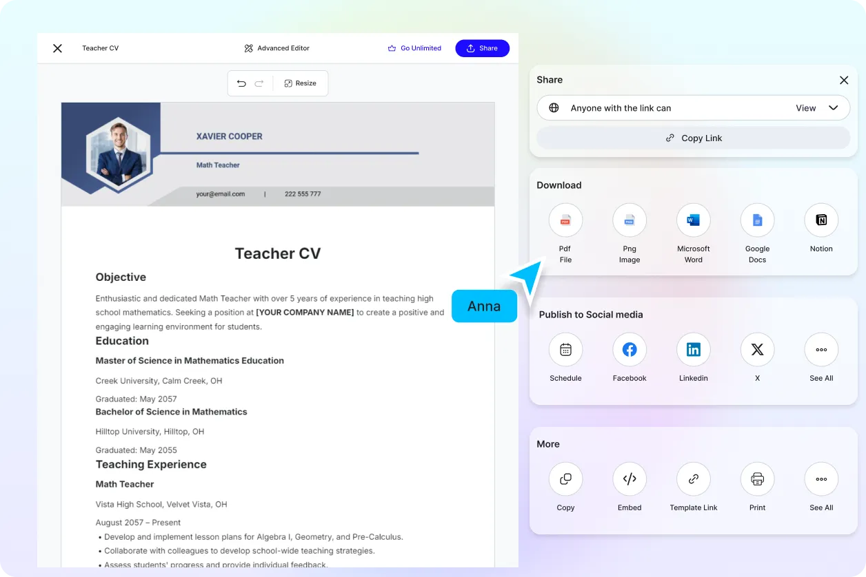 Free AI CV Generator, Free CV Maker Online	
