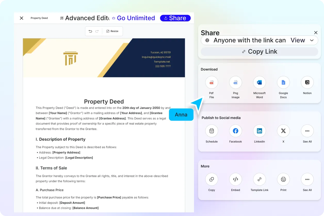 Free AI Deed Generator, Free Deed Maker Online