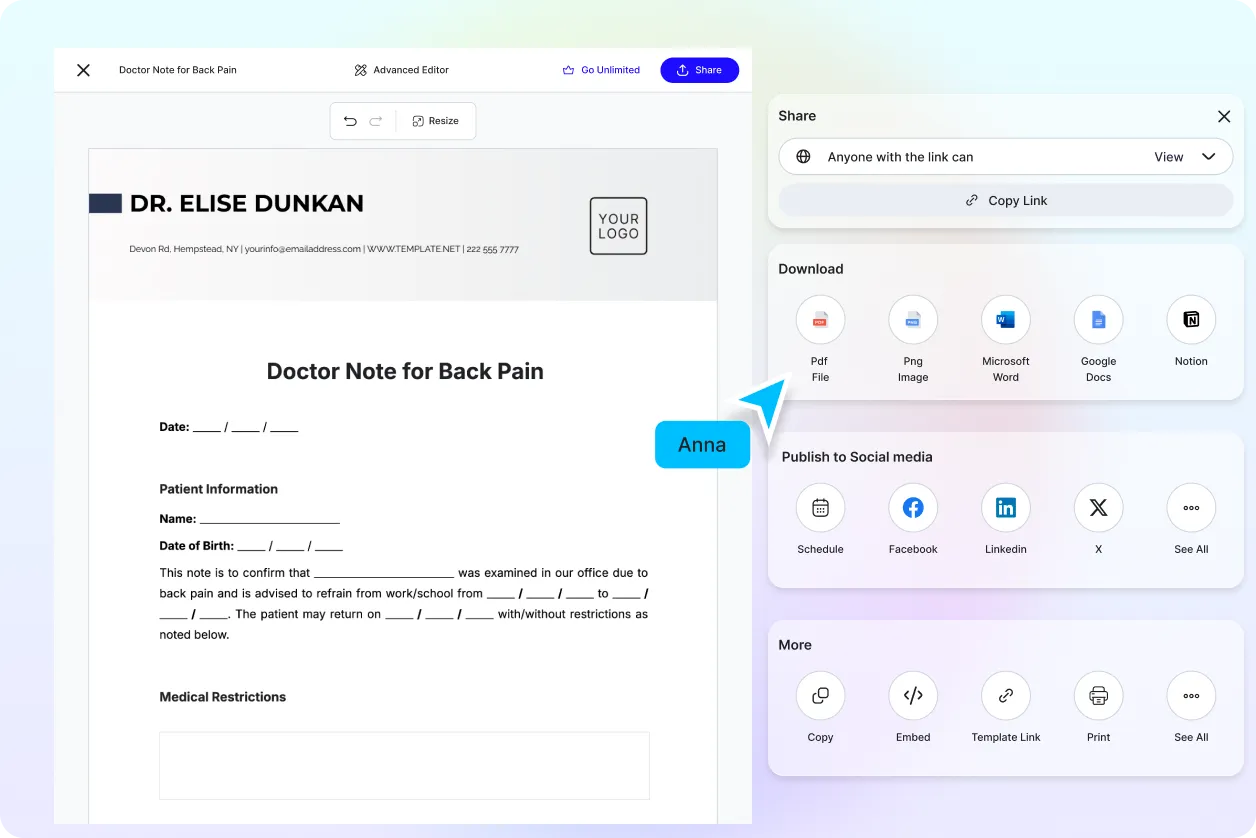 Free AI Doctor Note Generator, Free AI Medical Note Maker Online