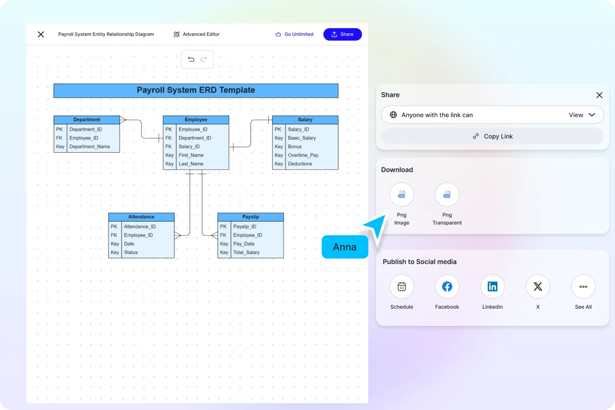 Free AI ER Diagram Generator, Free AI ER Diagram Maker Online