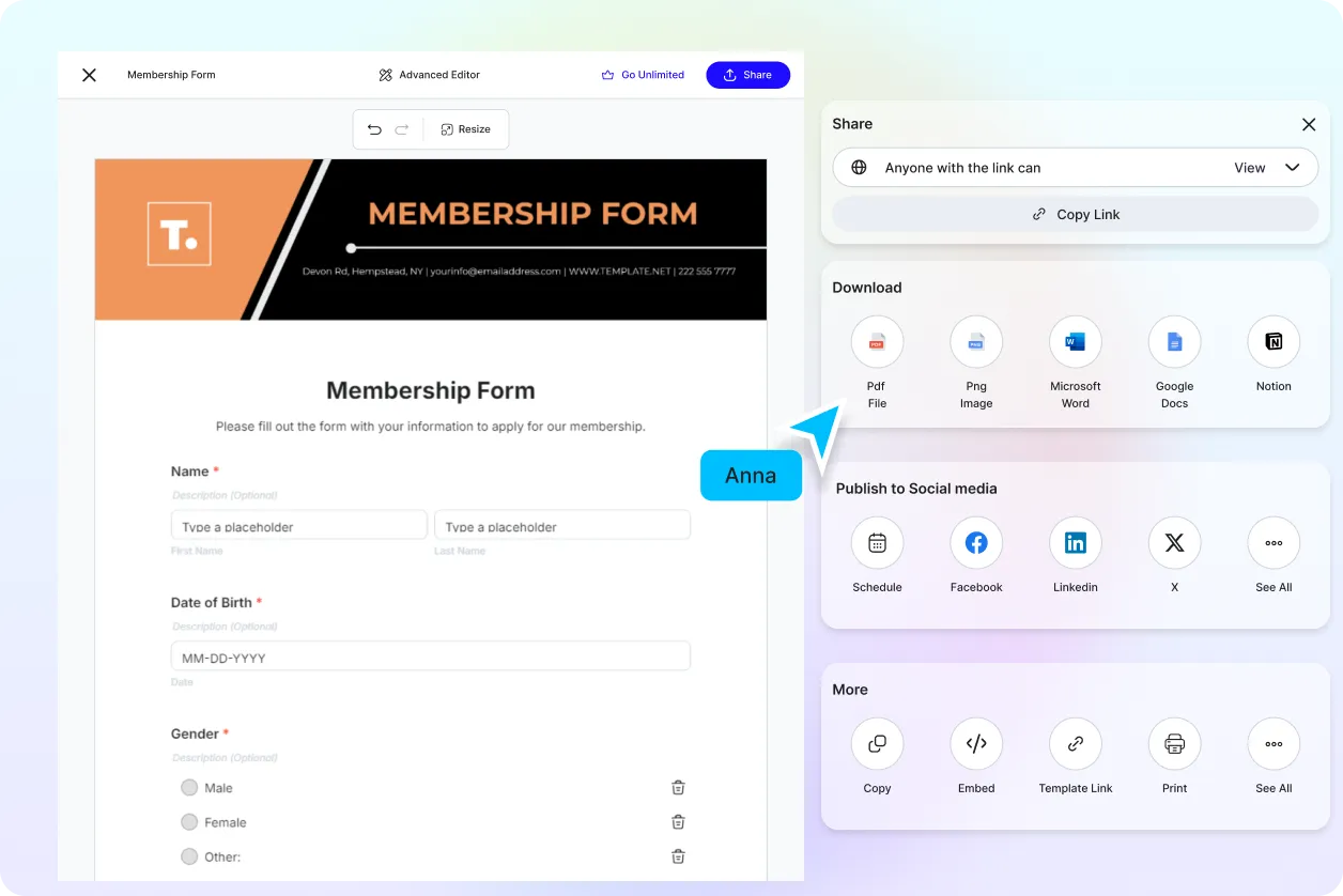 Free AI Forms Generator, Online Form Maker Tool