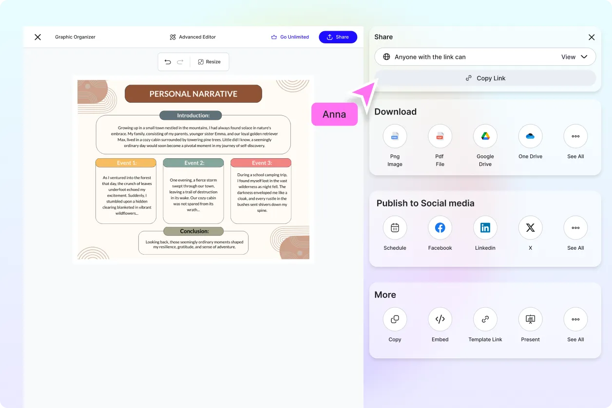 Free AI Graphic Organizer Generator, Graphic Organizer Maker Online