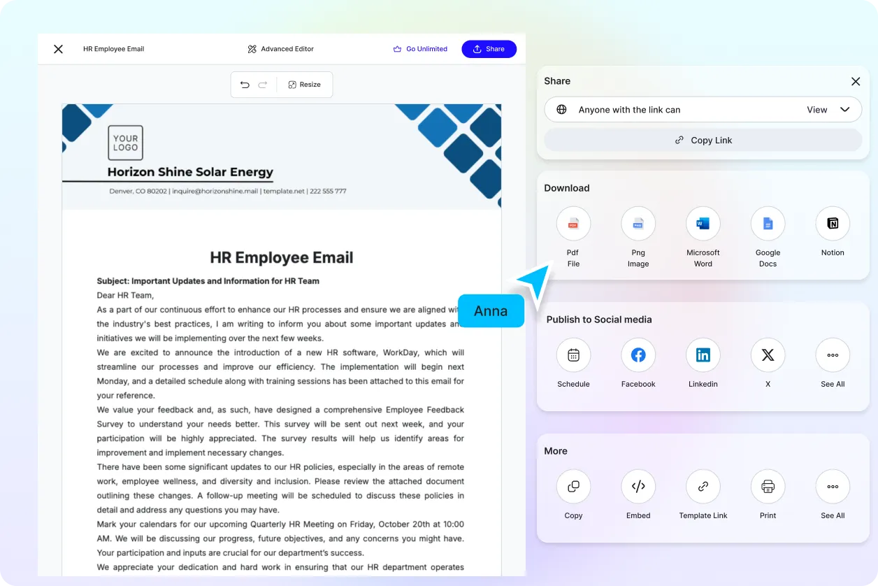 Free AI HR Template Generator, Free HR Template Maker Online