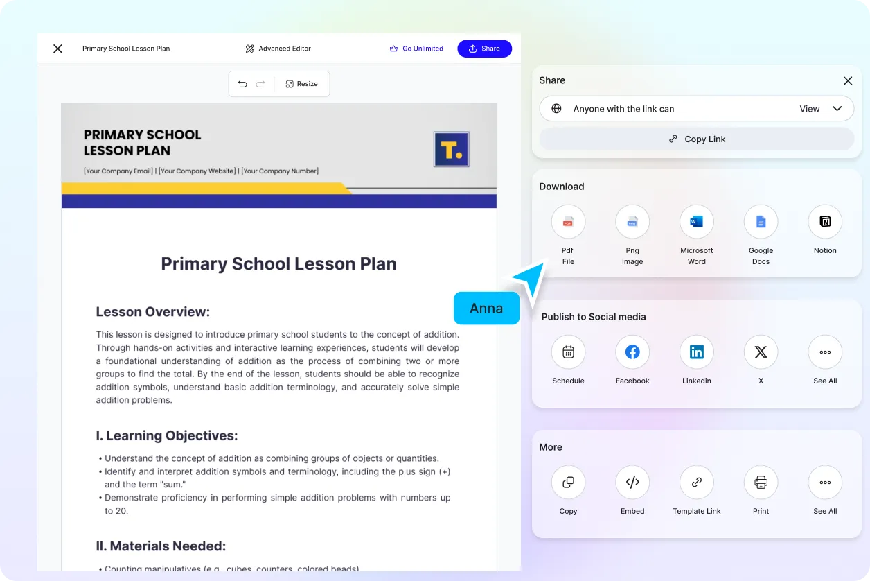 Free AI Lesson Plan Generator, Lesson Plan Maker	