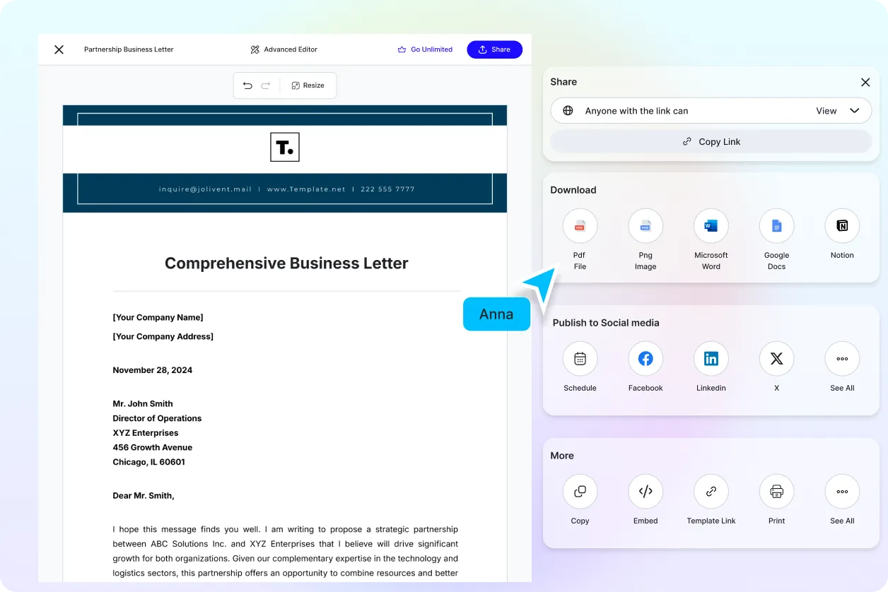 Free AI Business Letter Generator, Free Business Letter Maker Online