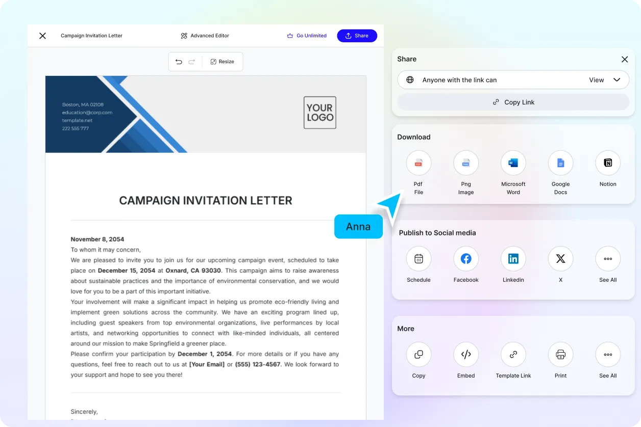 Free AI Invitation Letter Generator, Free Invitation Maker Online