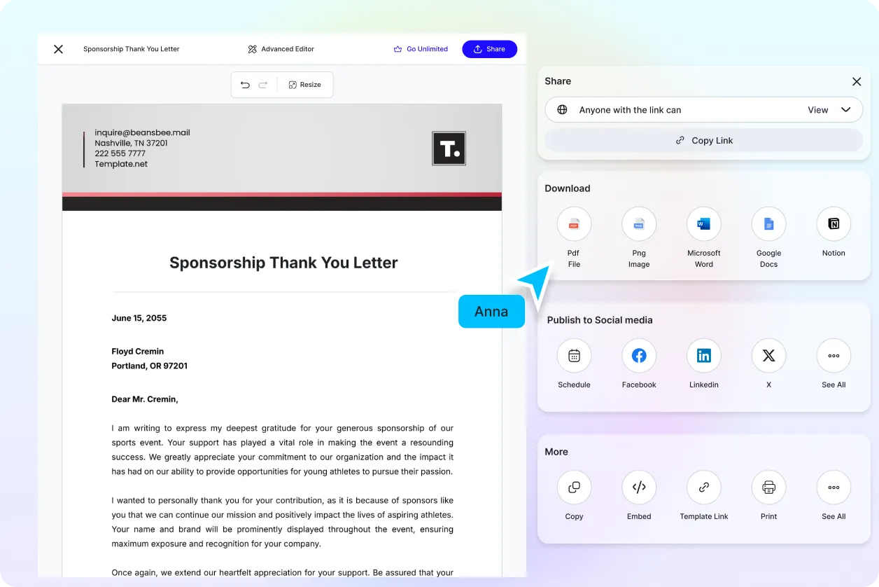Free AI Thank You Letter Generator, Free Thank You Letter Maker Online