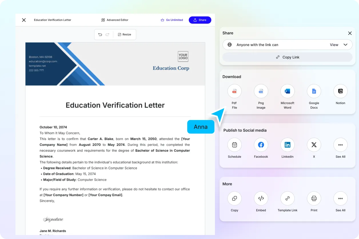 Free AI Verification Letter Generator, Free Verification Letter Maker Online