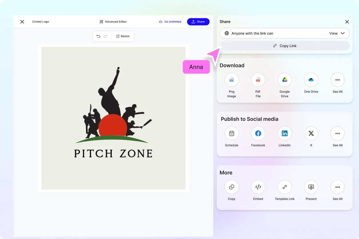 Free AI Cricket Logo Generator, Free Cricket Logo Maker Online