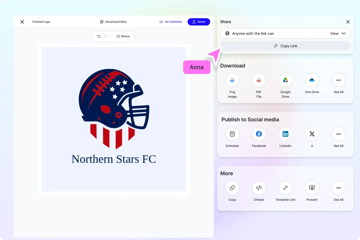 Free AI Football Logo Generator, AI Football Logo Maker Online