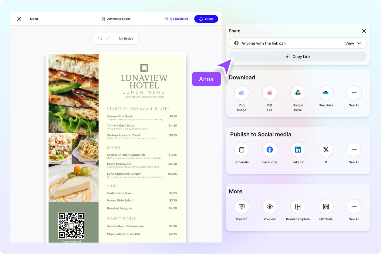 Free AI Menu Generator, Free Menu Maker Online