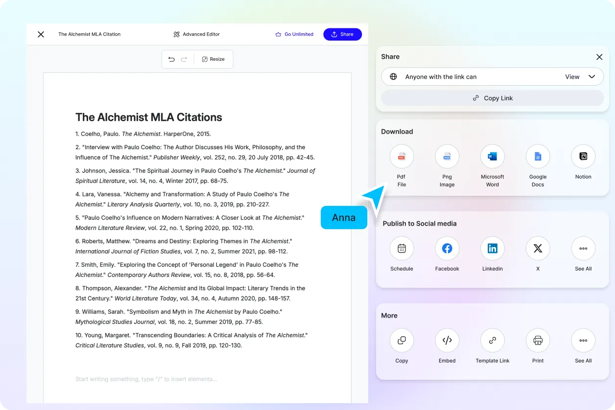 Free AI MLA Citation Generator, Free MLA Citation Maker Online	