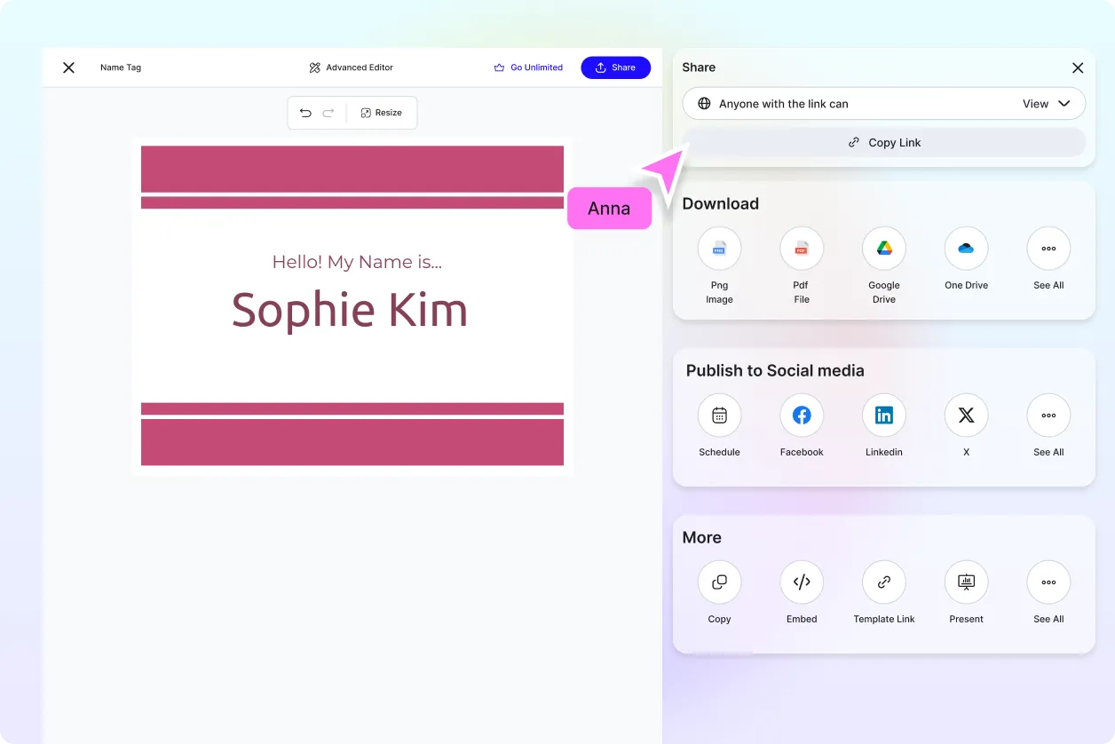 Free AI Name Tag Generator, Free Name Tag Maker Online
