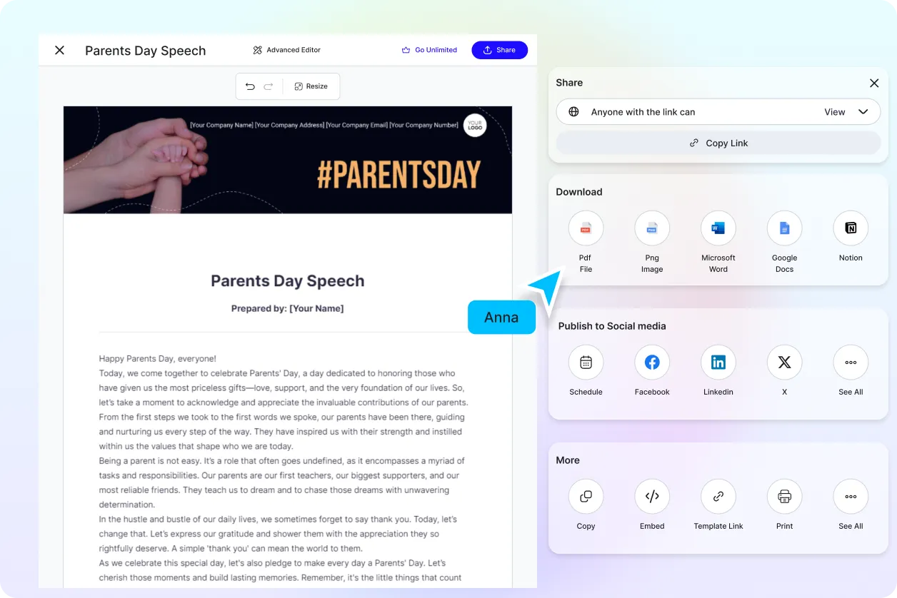 Free AI Speech Generator, Free Speech Maker Online