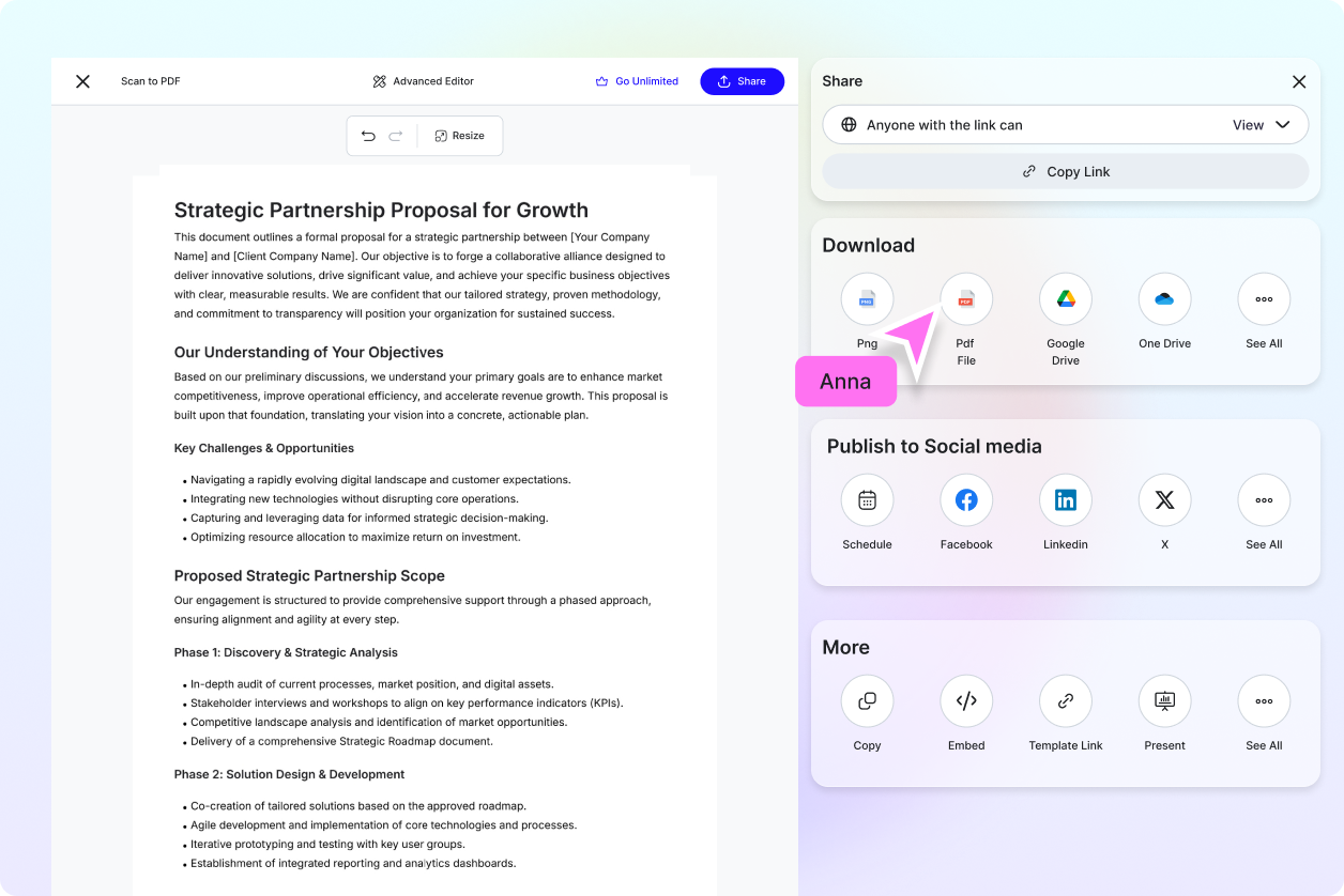 Free AI Convert Scan to PDF, Scan Documents to PDF