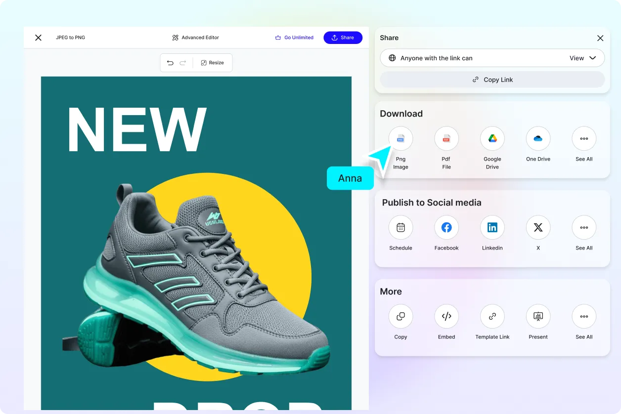 Free AI Convert JPEG to PNG Photo Editor, Free Convert JPEG to PNG Maker Online