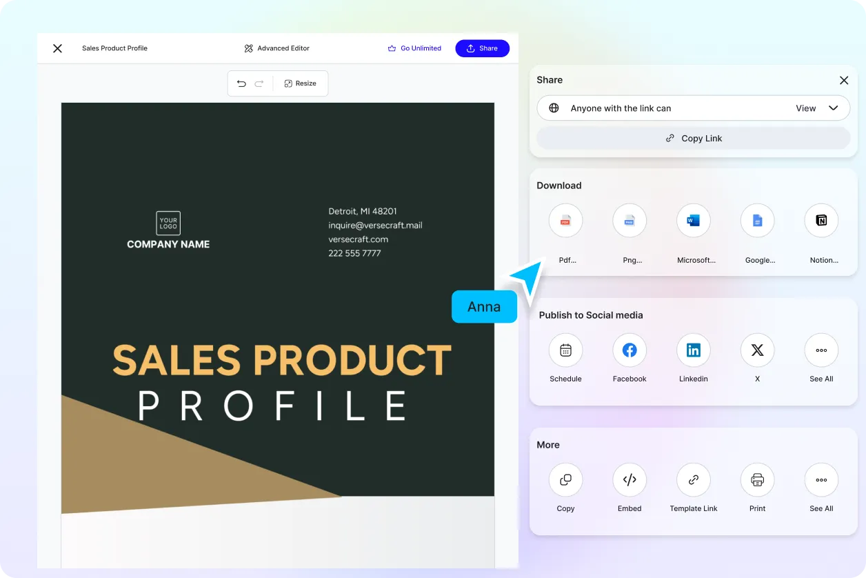 Free AI Product Profile Generator, Free Product Profile Maker Online