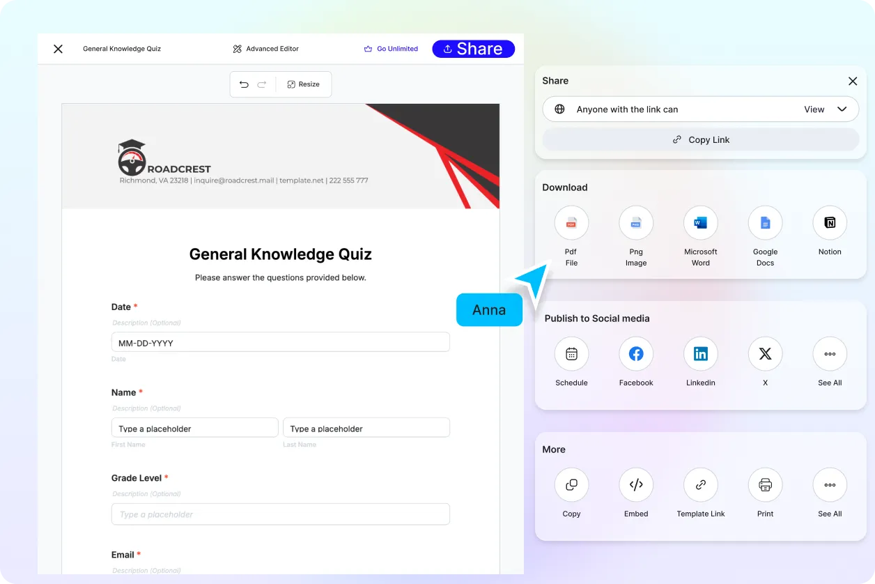Free AI Form Generator, Free Editable Form Maker Online