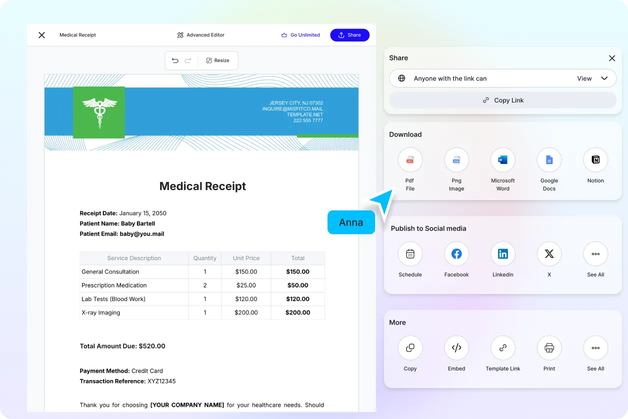 Free AI Receipt Generator, Free Receipt Maker Online