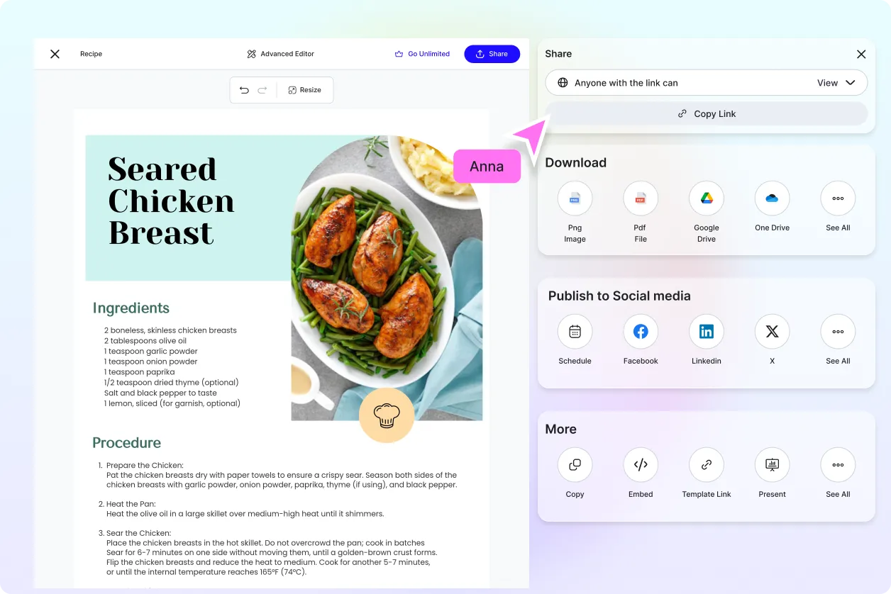 Free AI Recipe Generator, Free Recipe Maker Online