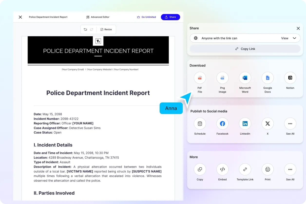 Free AI Police Report Generator, Free Police Report Maker Online