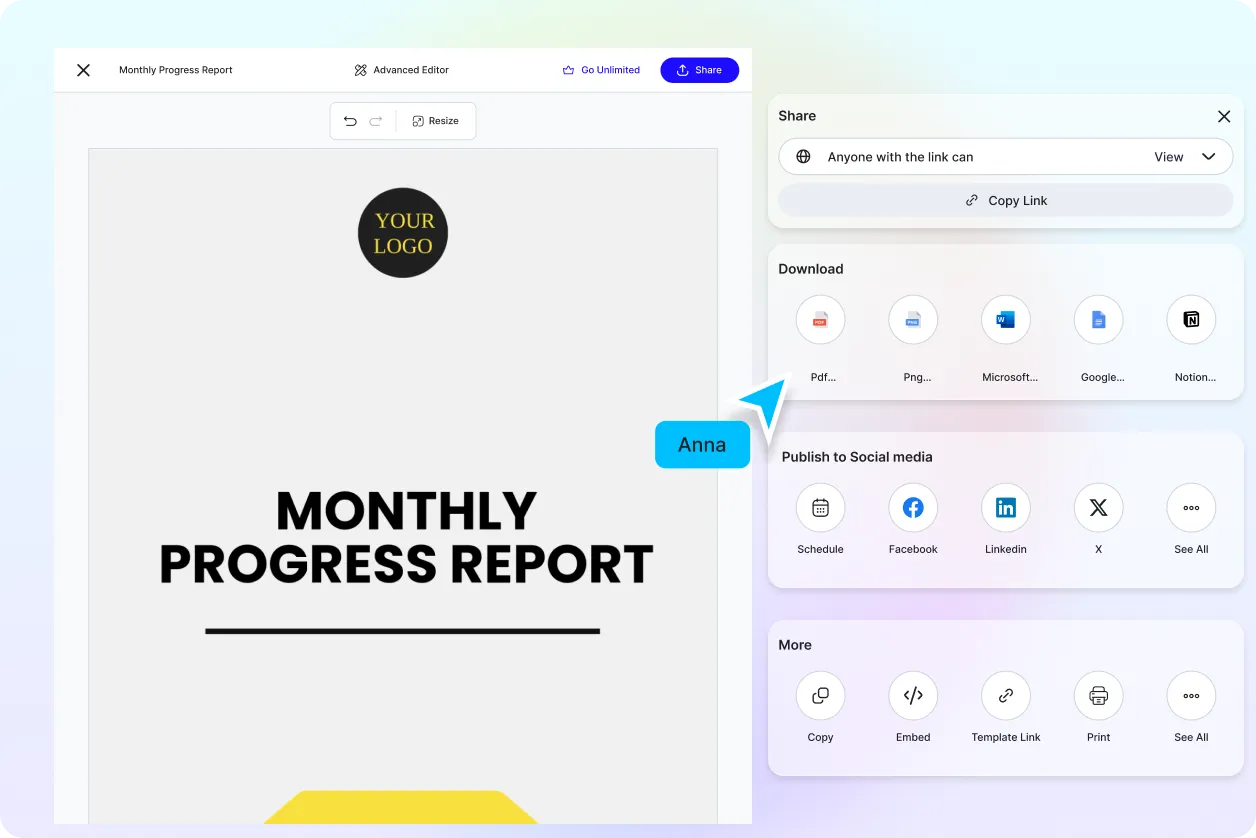 Free AI Progress Report Generator, Free Progress Report Maker Online