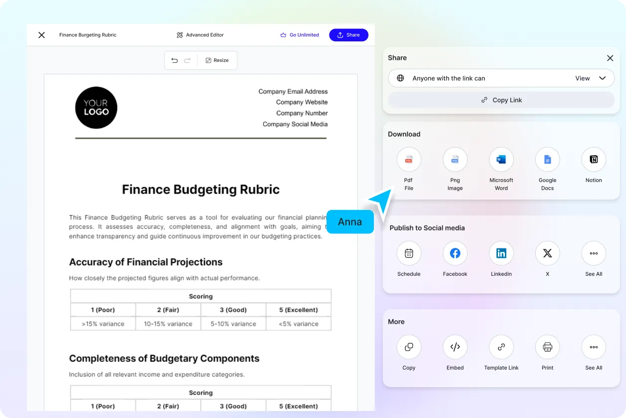 Free AI Rubric Generator, Free Rubric Maker Online