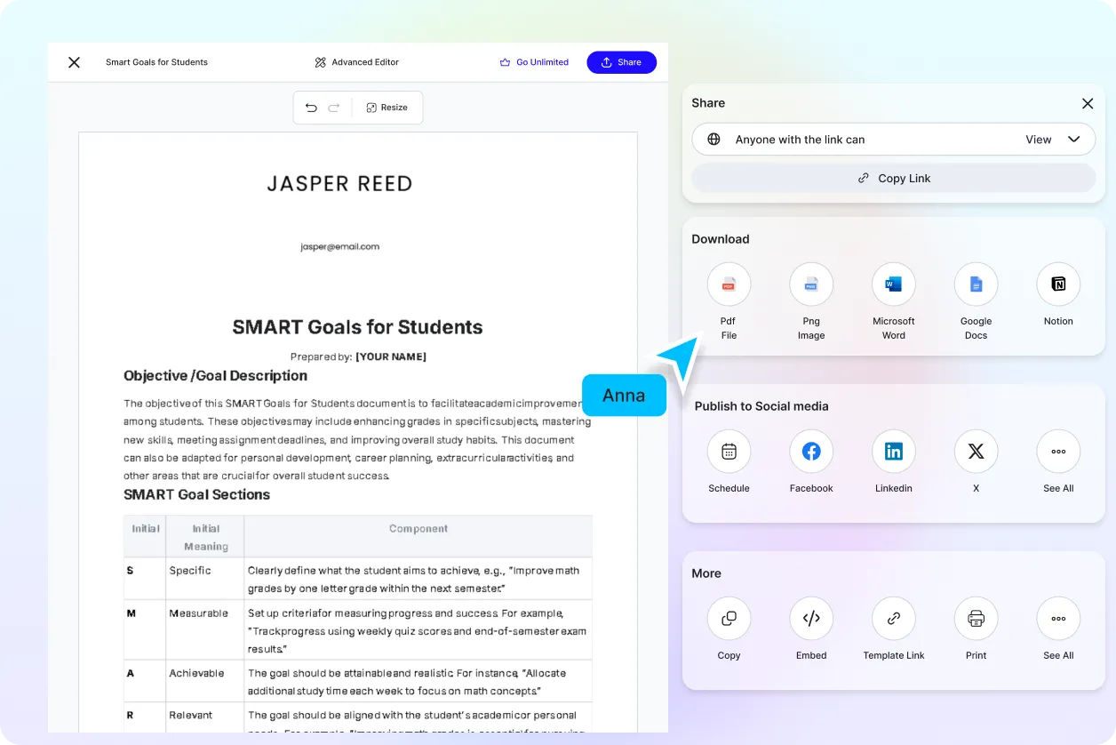 Free AI SMART Goals Generator, Free SMART Goal Maker Online