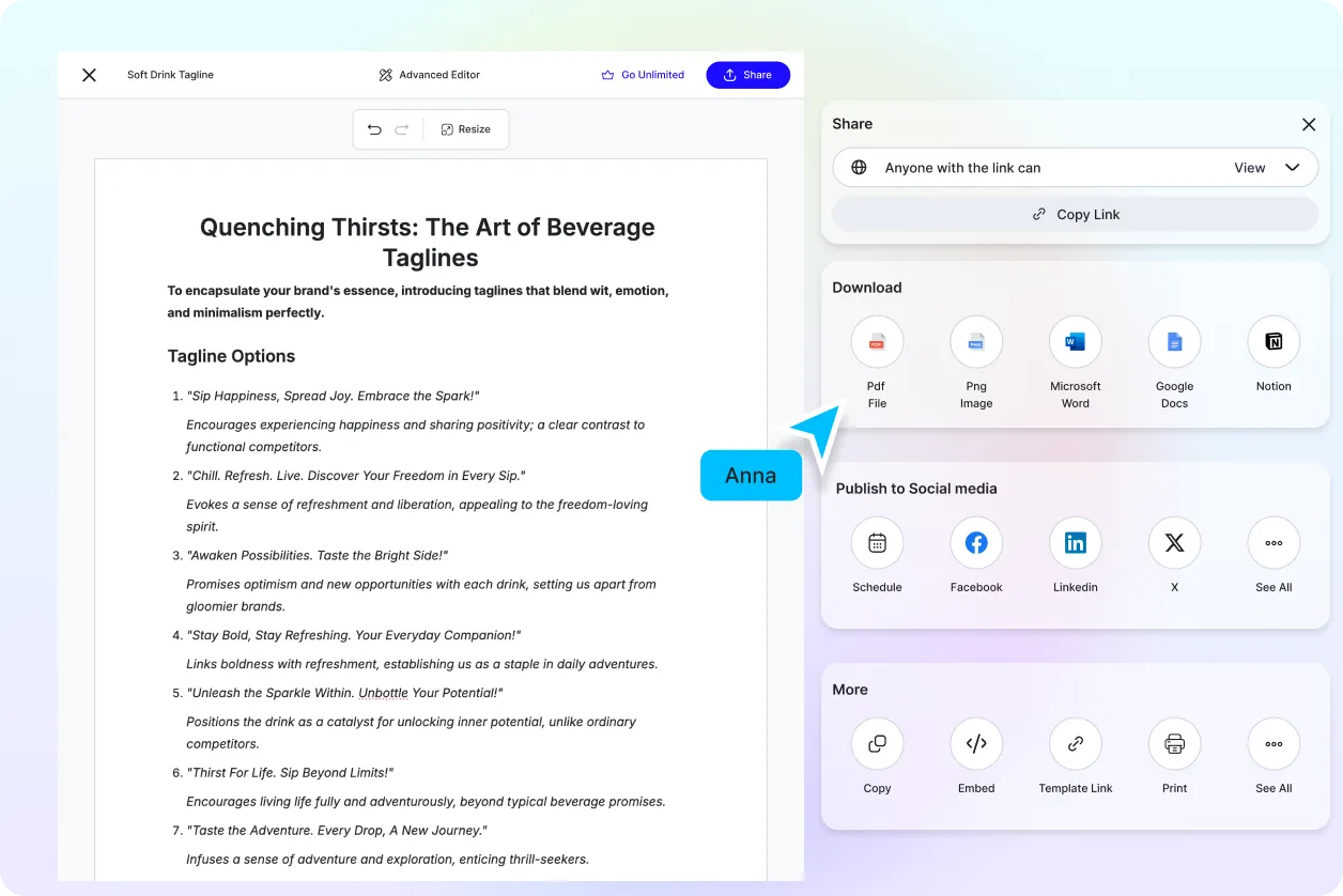 Free AI Tagline Generator, Free Tagline Maker Online