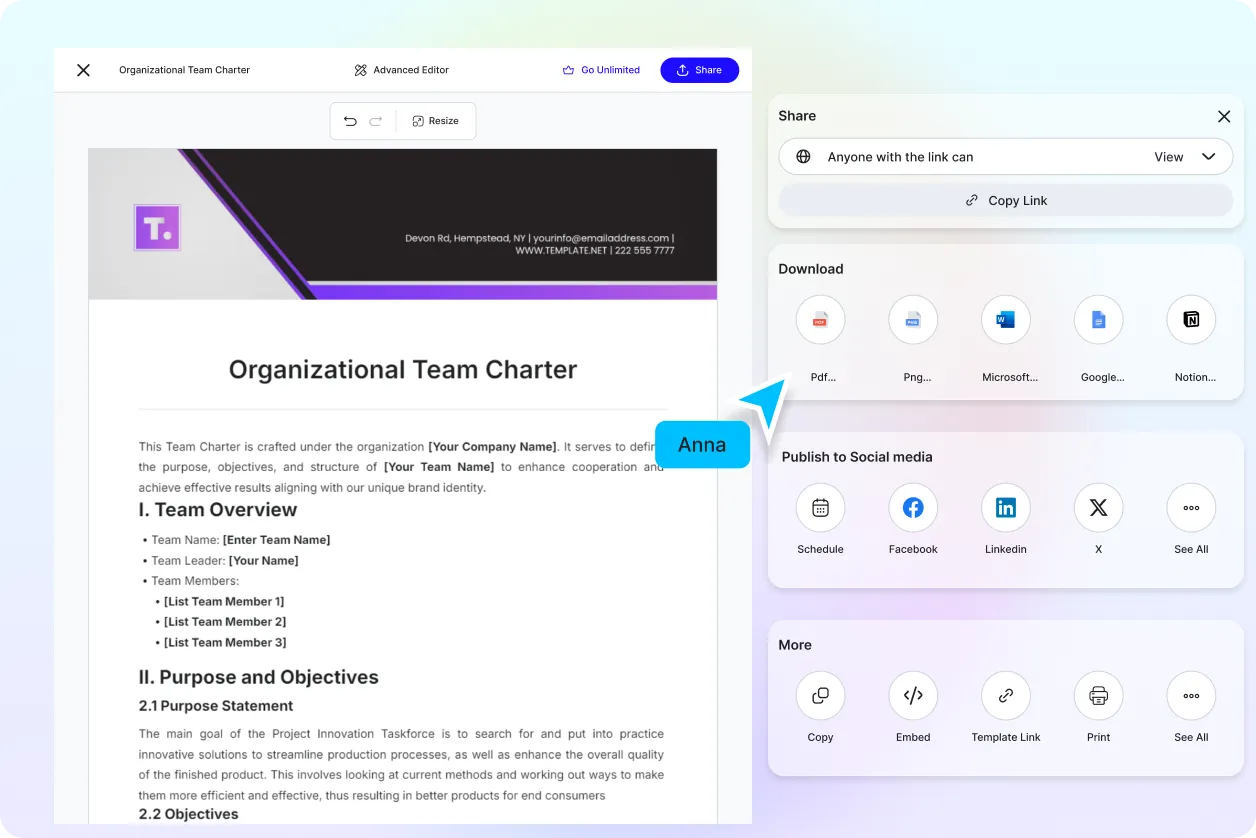 Free AI Team Charter Generator, Free Team Charter Maker Online