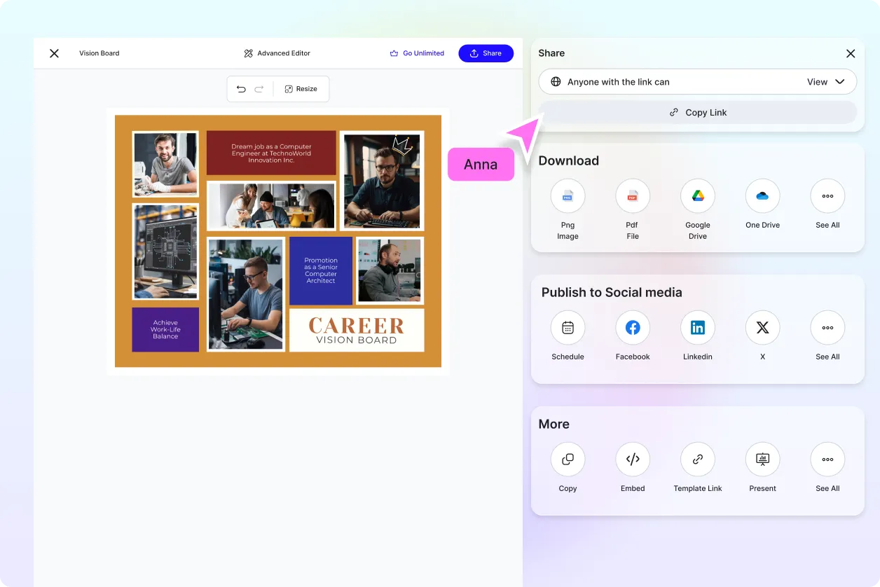 Free AI Vision Board Generator, Free Vision Board Maker Online
