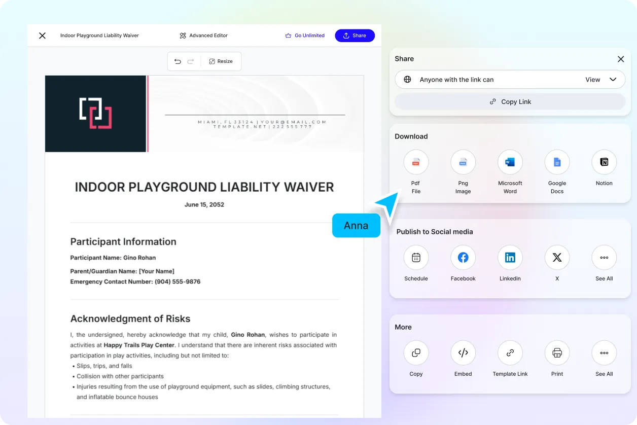 Free AI Waiver Generator, Free Waiver Maker Online