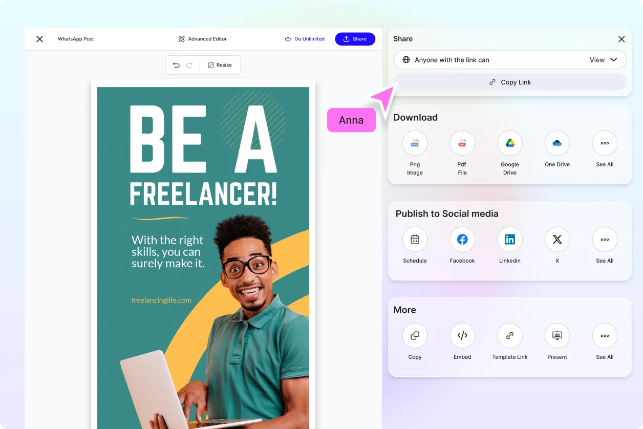 Free AI WhatsApp Post Generator, Free WhatsApp Maker Online