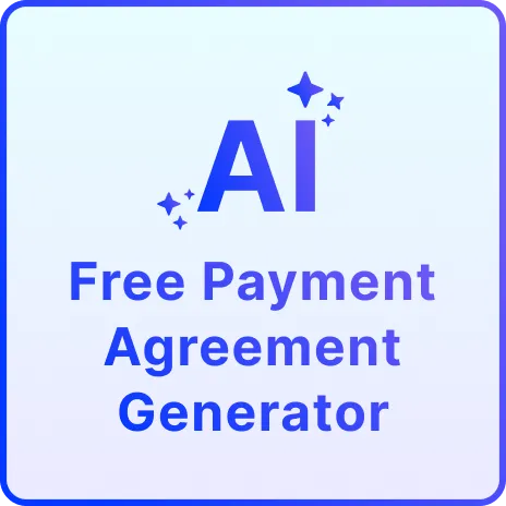 Free AI Payment Agreement Generator, Free Payment Agreement Maker Online