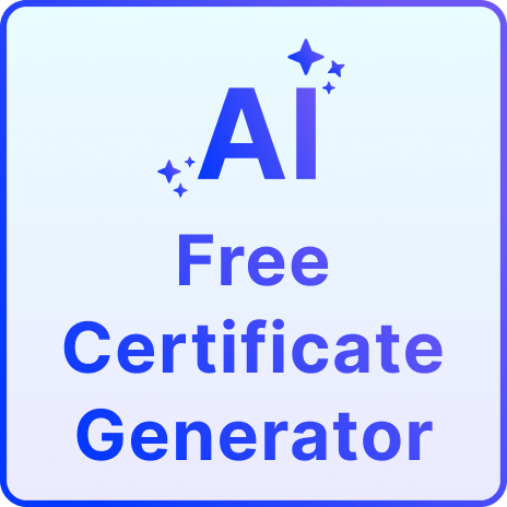 Free AI Certificate Generator, Free Certificate Maker Online