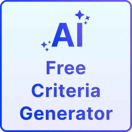 Free AI Criteria Generator, Free Criteria Maker Online Free AI Criteria Generator, Free Criteria Maker Online