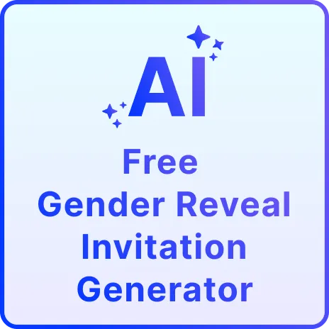 Free AI Gender Reveal Invitation Generator, Free Online Invitation Maker