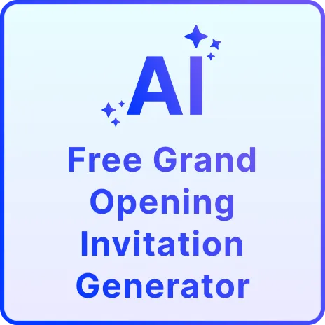 Free AI Invitation Generator for Grand Openings, Free Online Invitation Maker