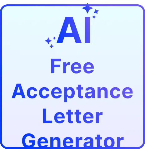 Free AI Acceptance Letter Generator, Free Acceptance Letter Maker Online
