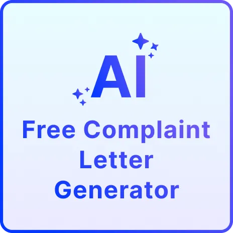 Free AI Complaint Letter Generator, Free Complaint Letter Maker Online