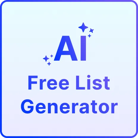 Free AI List Generator, Free AI List Maker Online Free AI List Generator, Free AI List Maker Online