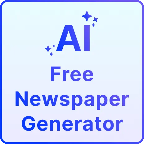Free AI Newspaper Generator, Free Newspaper Maker Online