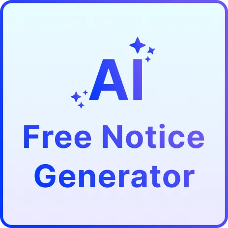 Free AI Notice Generator, Free AI Notice Maker Online